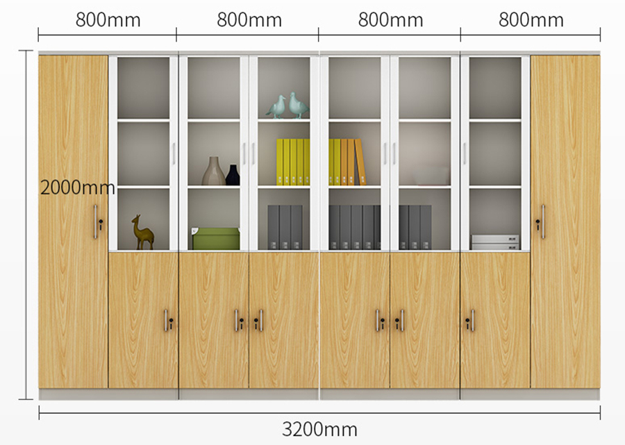 辦公文件柜尺寸圖